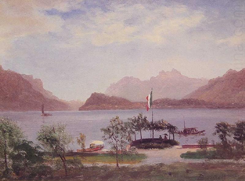 Albert Bierstadt Italian Lake Scene china oil painting image